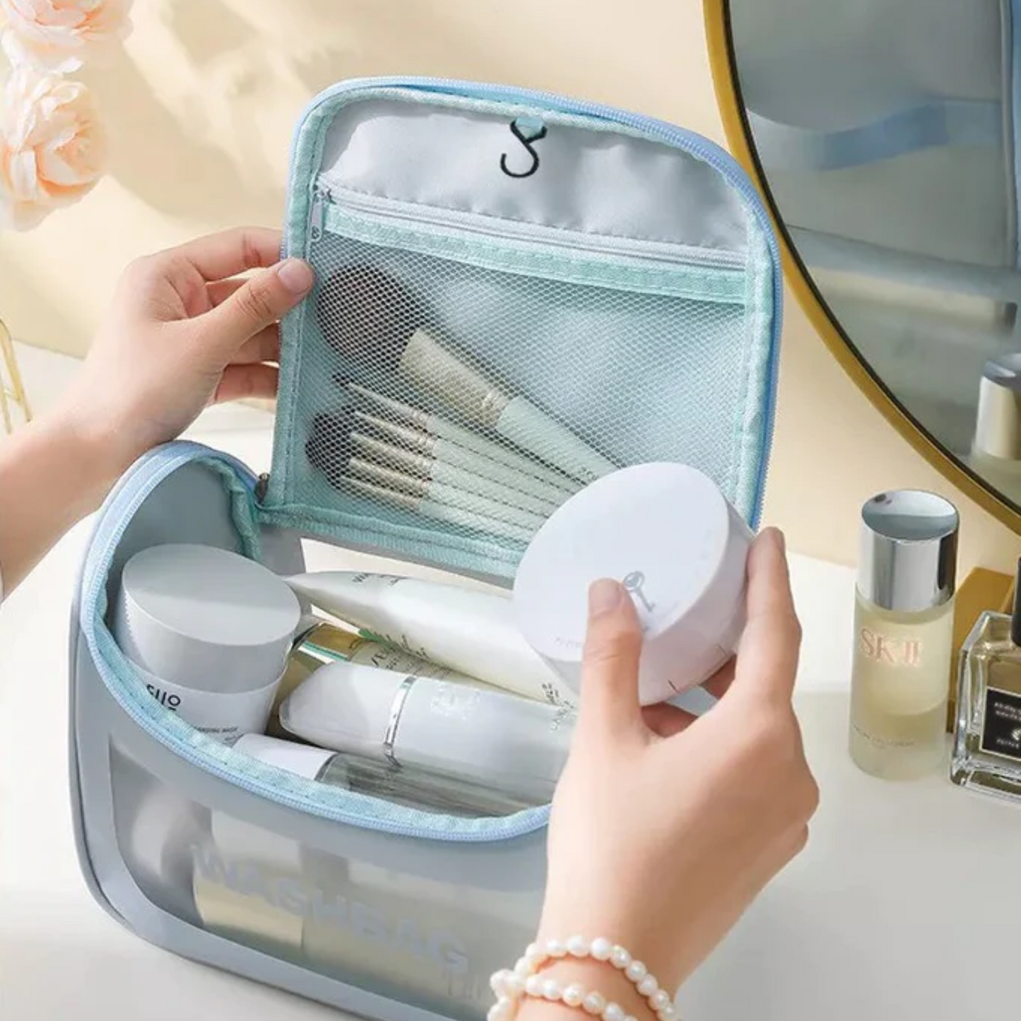 Cosmetic Travel Bag with Zipper