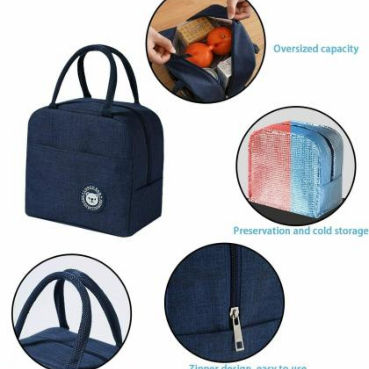 Insulated Carry Lunch Bag