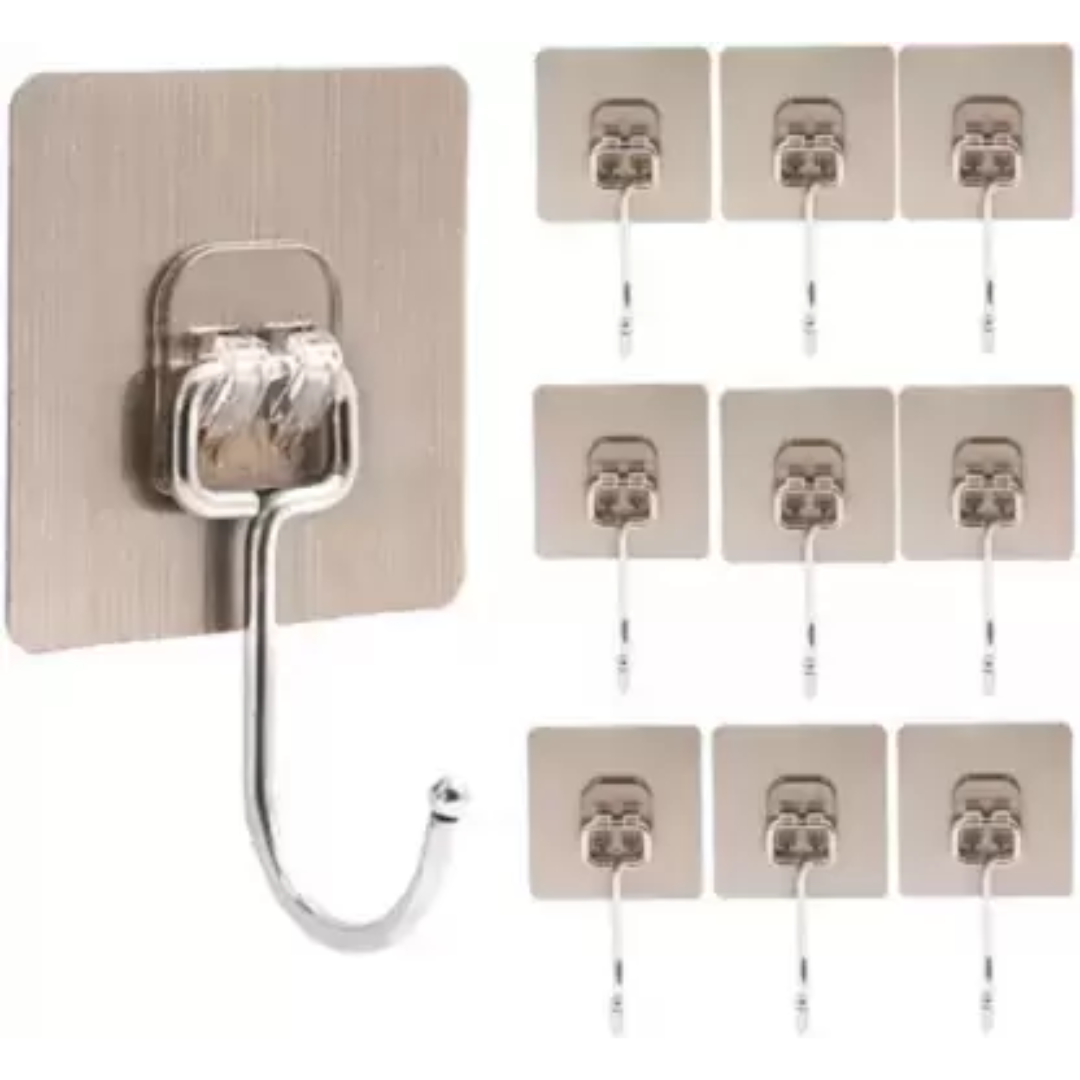 Durable Self-Adhesive Wall Hooks