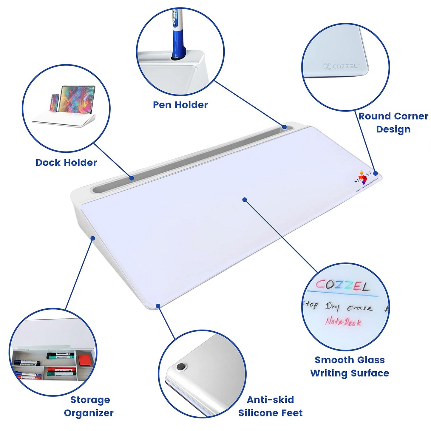 Compact Smart Desk Board Organiser