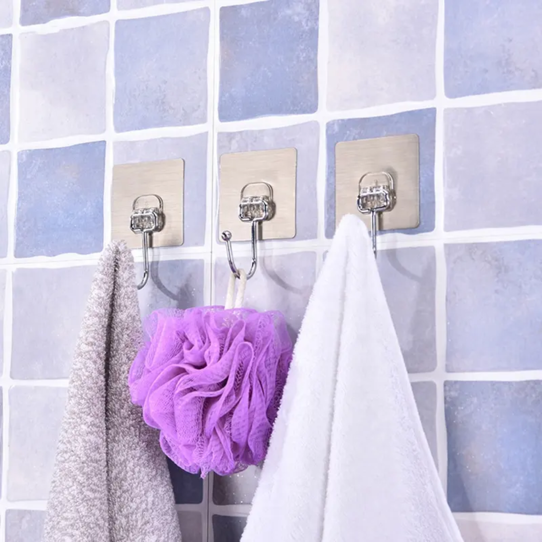 Durable Self-Adhesive Wall Hooks
