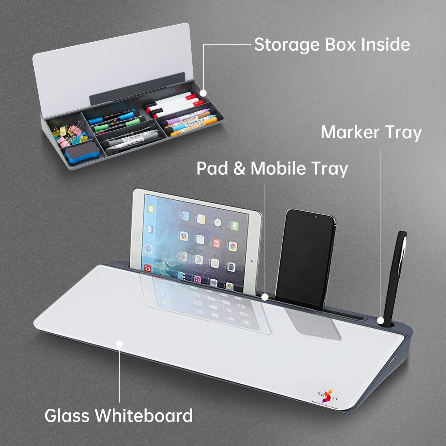 Compact Smart Desk Board Organiser