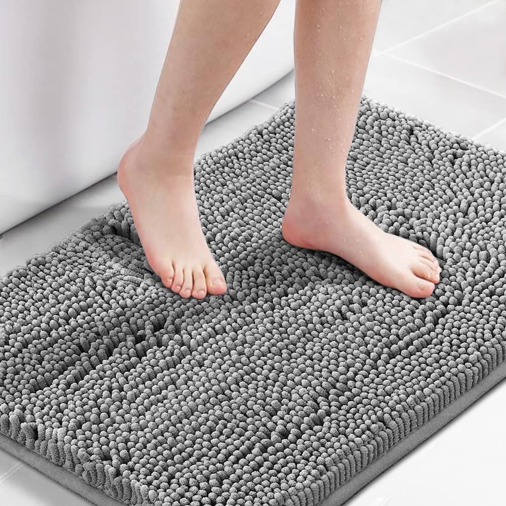 Non-Slip Chenille Microfiber Bath Mat