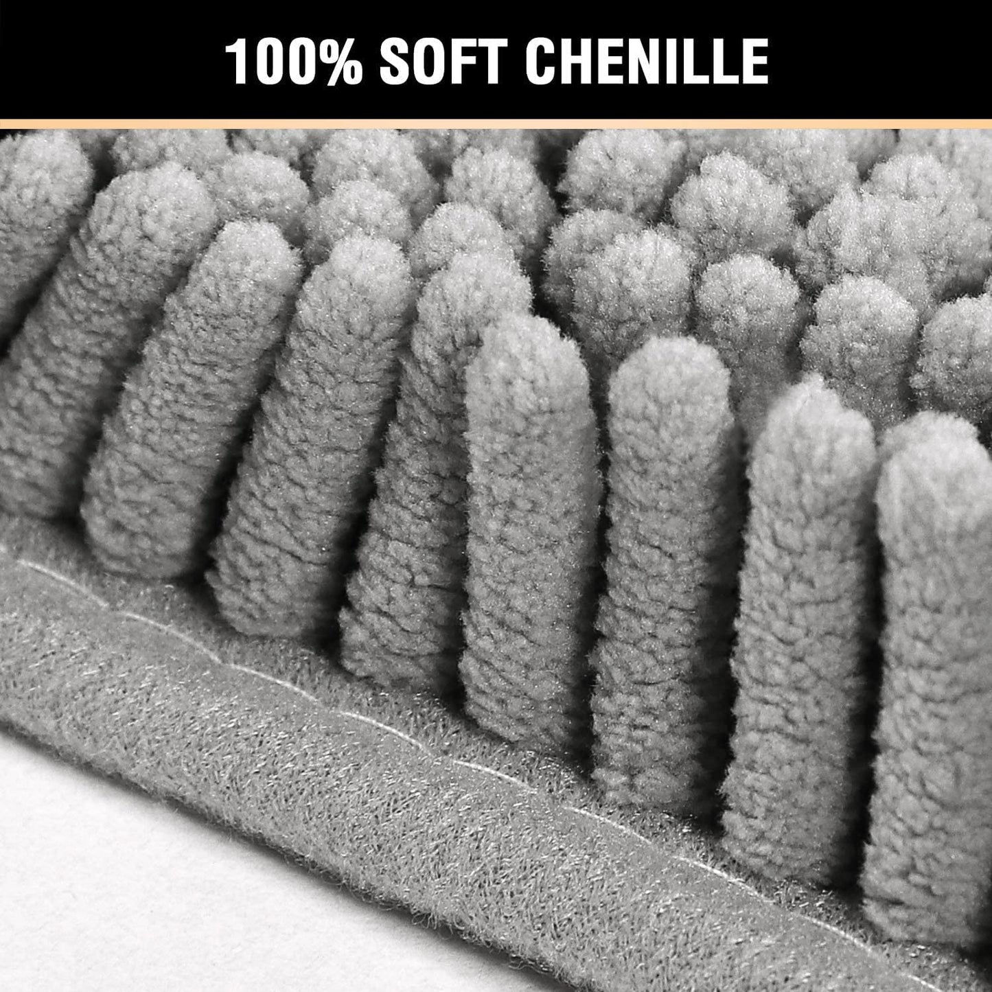 Non-Slip Chenille Microfiber Bath Mat