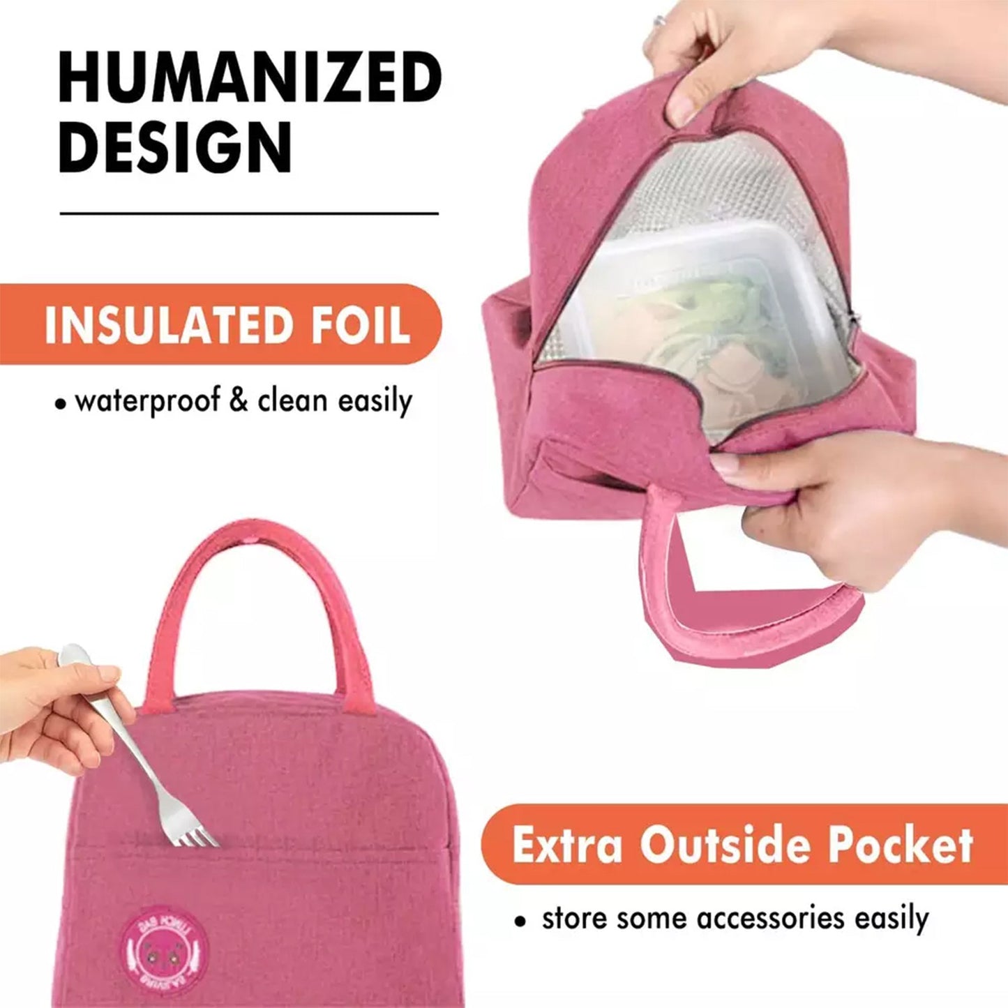 Insulated Carry Lunch Bag