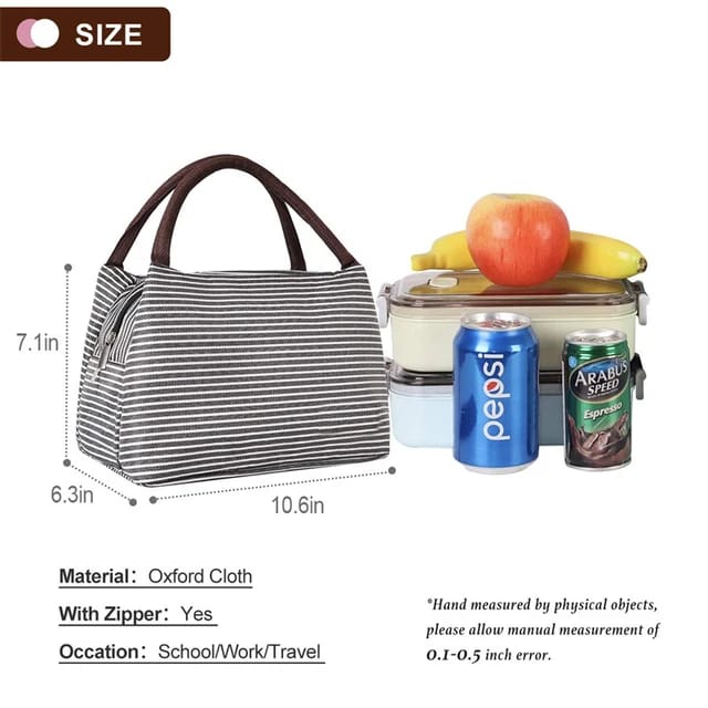 Insulated Portable Lunch Bag