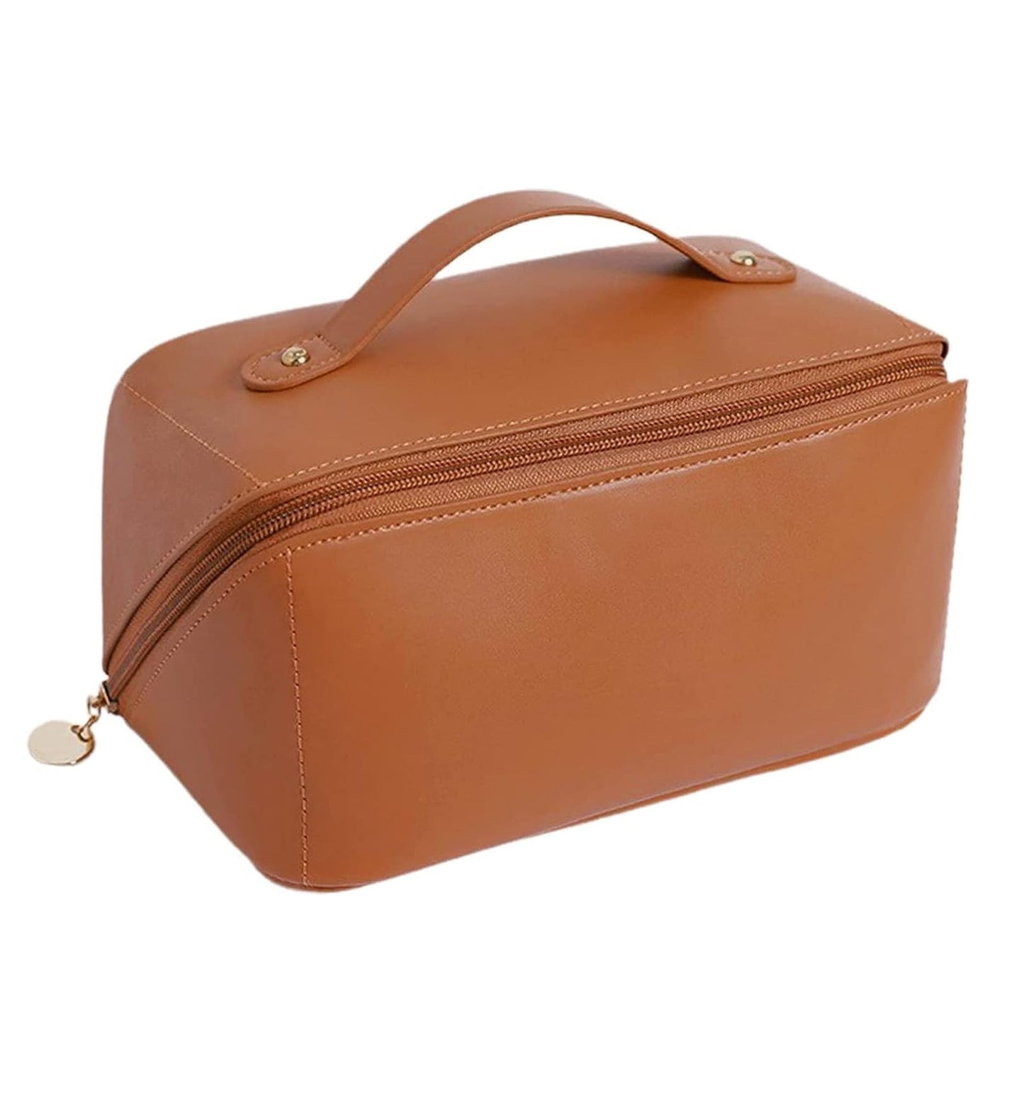 Large Capacity PU Leather Makeup & Toiletry Bag