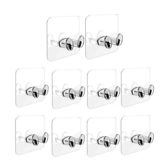 Multi Plug Socket Holder with Strong Adhesive for Cable Management(Pack of 10)