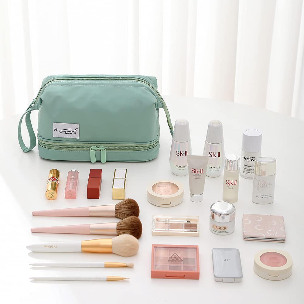Double Layer Cosmetic Makeup Bag for Travel Organizer