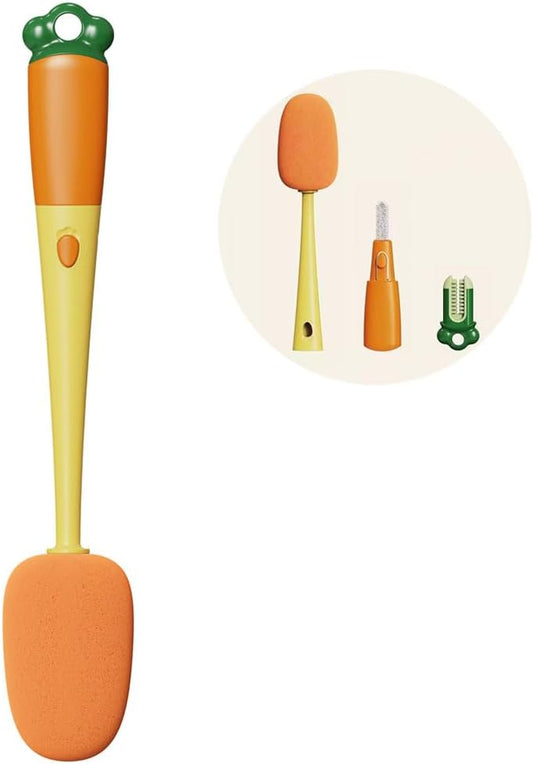 3-in-1 Cleaning Brush Sponge for All Bottles