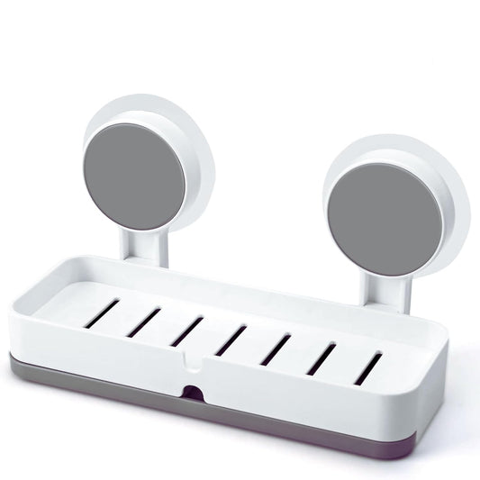 Self-Adhesive Soap Dish with Drain Tray