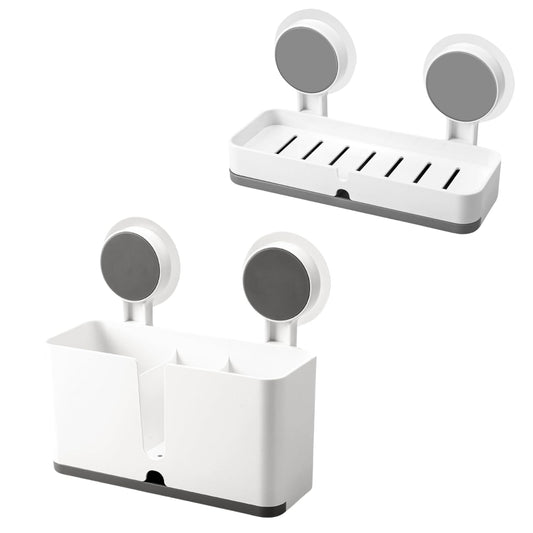 Multi functional Toothbrush Holder & Soap Dish