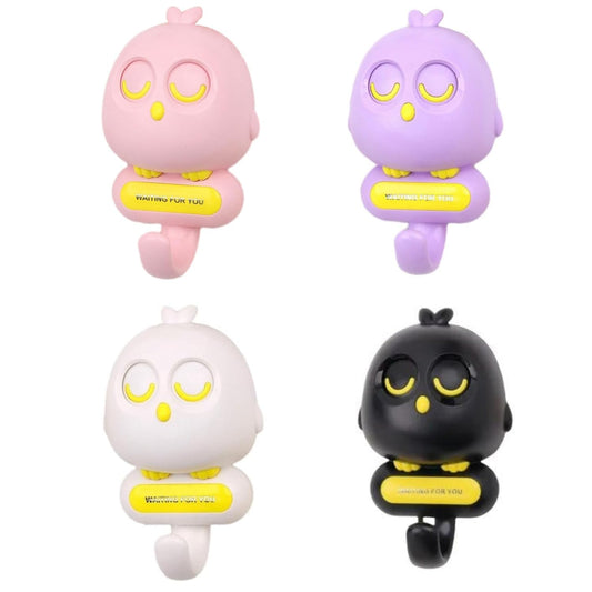 Self-Adhesive Cute Bird Shaped Wall Hooks for Easy Hanging