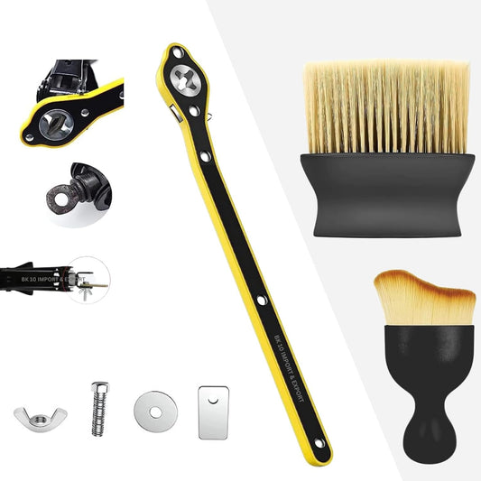 Car Jack Wrench & Car Cleaning Brush