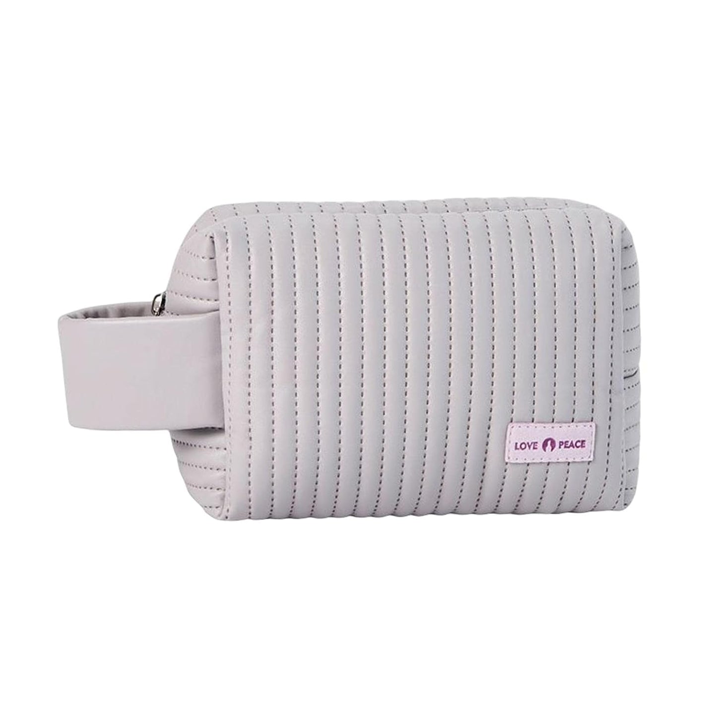 Leather Makeup Organizer - Portable Zippered Bag