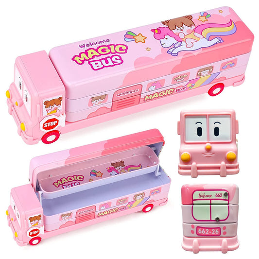 Bus Shape Pencil Box
