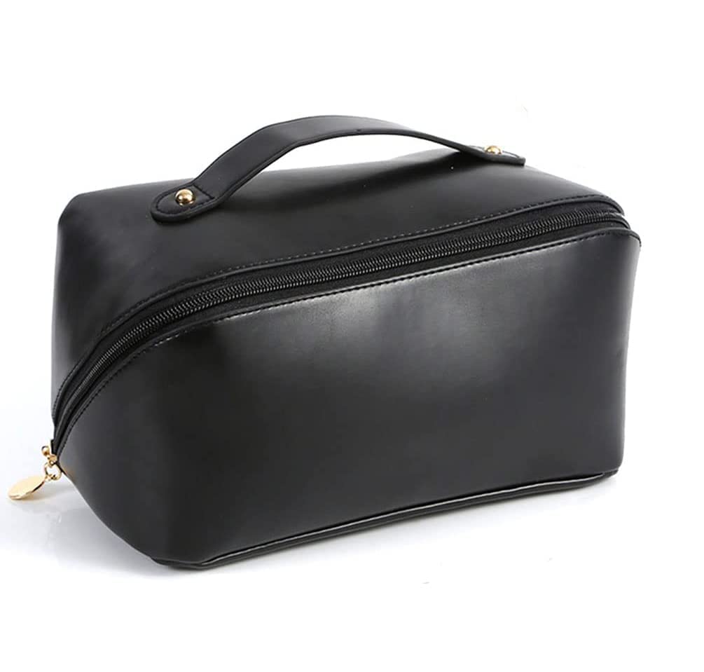 Large Capacity PU Leather Makeup & Toiletry Bag