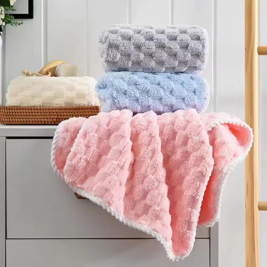 Coral Fleece Microfiber Hand & Face Towel