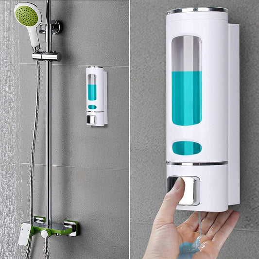 Wall-Mounted Soap Holder, Liquid Dispenser & Toothbrush Holder