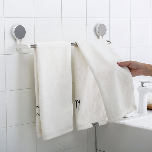 Adhesive Steel Pipe Towel Holders - No Drilling