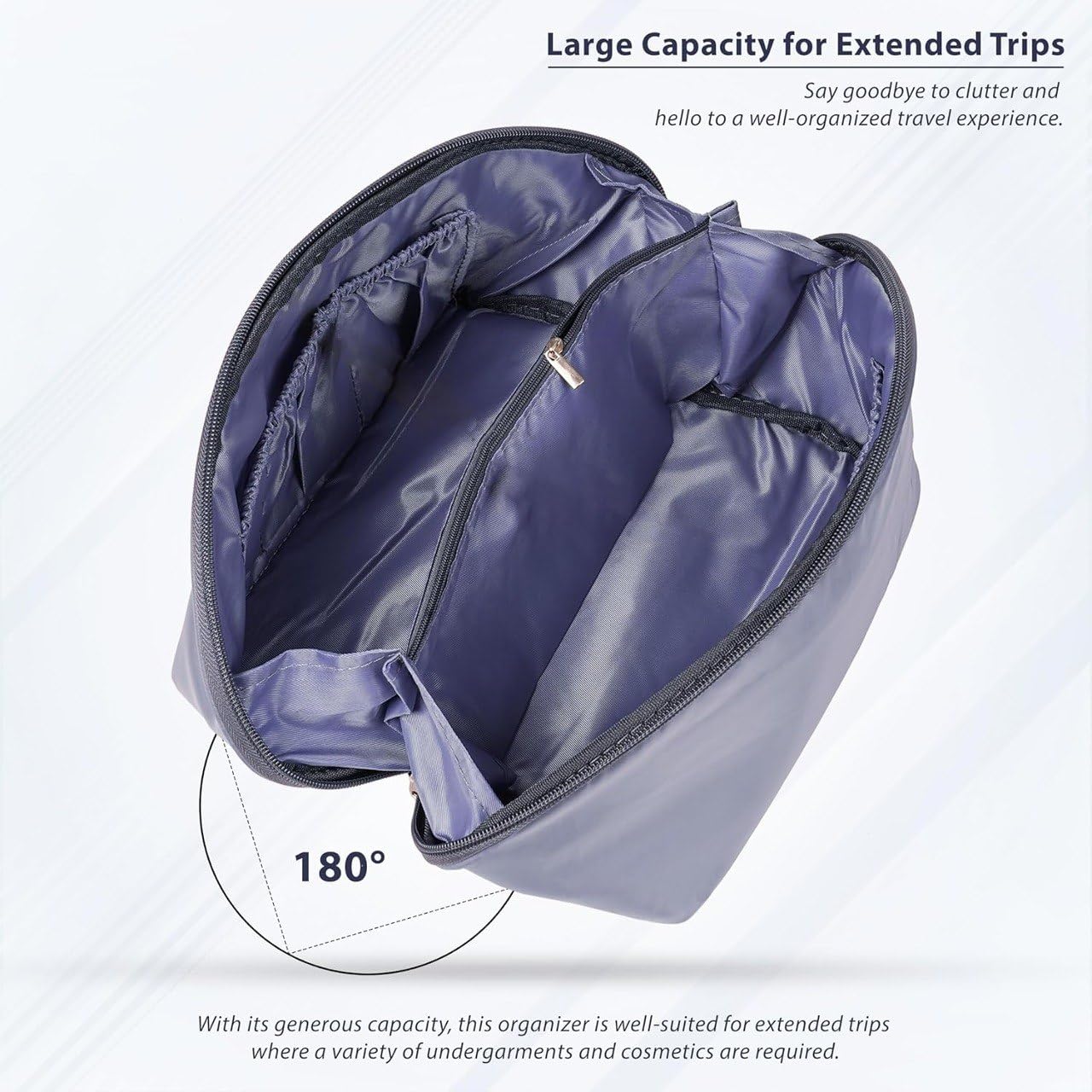 Women's Travel Lingerie & Makeup Organizer Bag