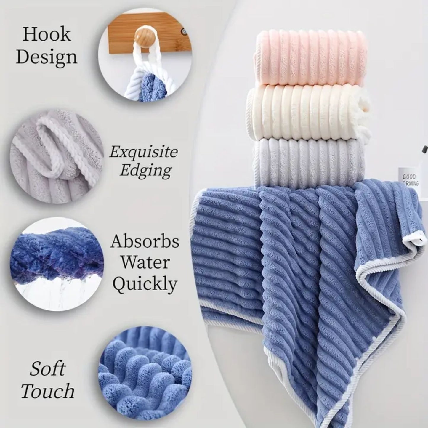 Microfiber Absorbent Soft Bath Towel