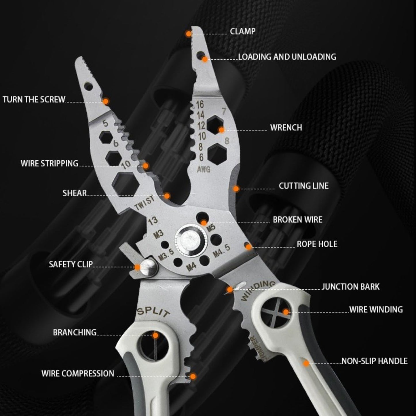 Multifunctional 12 in 1 Plier