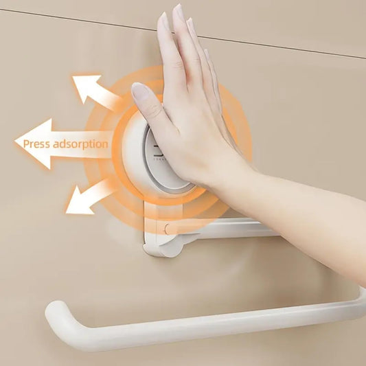 Suction Tiuuse Towel Holder One Push Installation White
