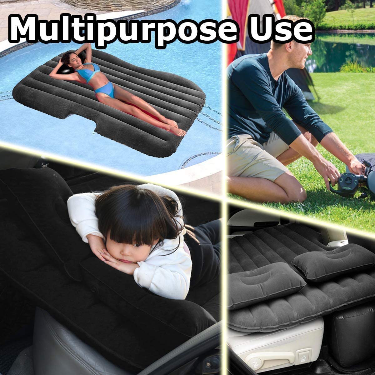 Black Car Bed Seat