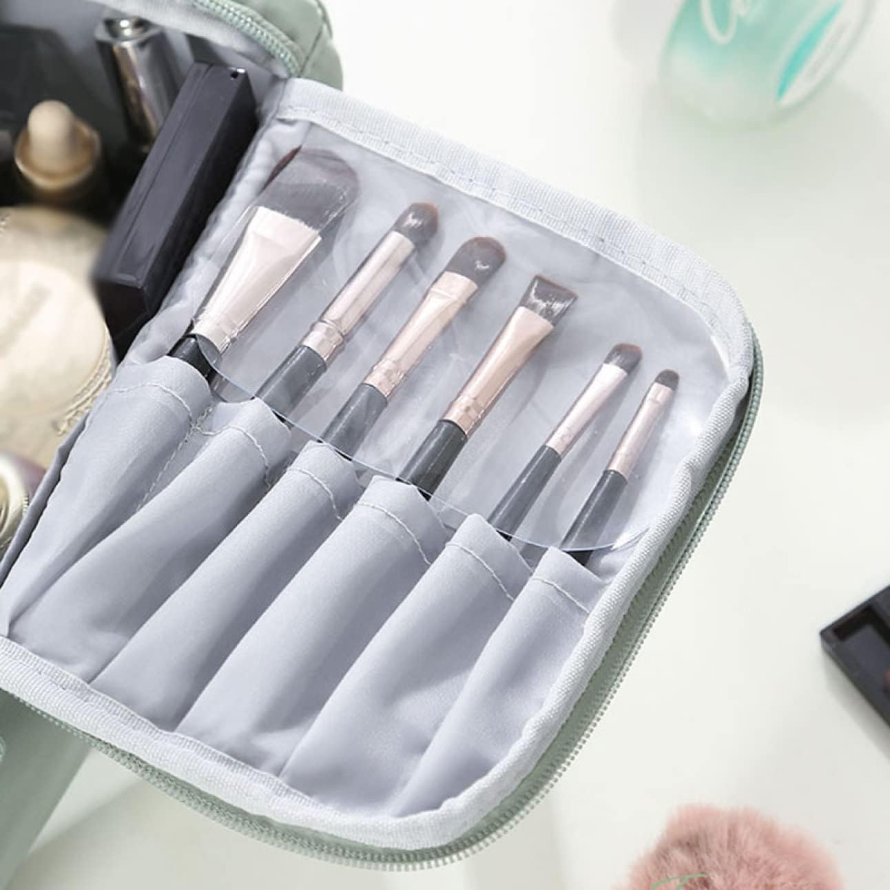 Double Layer Cosmetic Makeup Bag for Travel Organizer