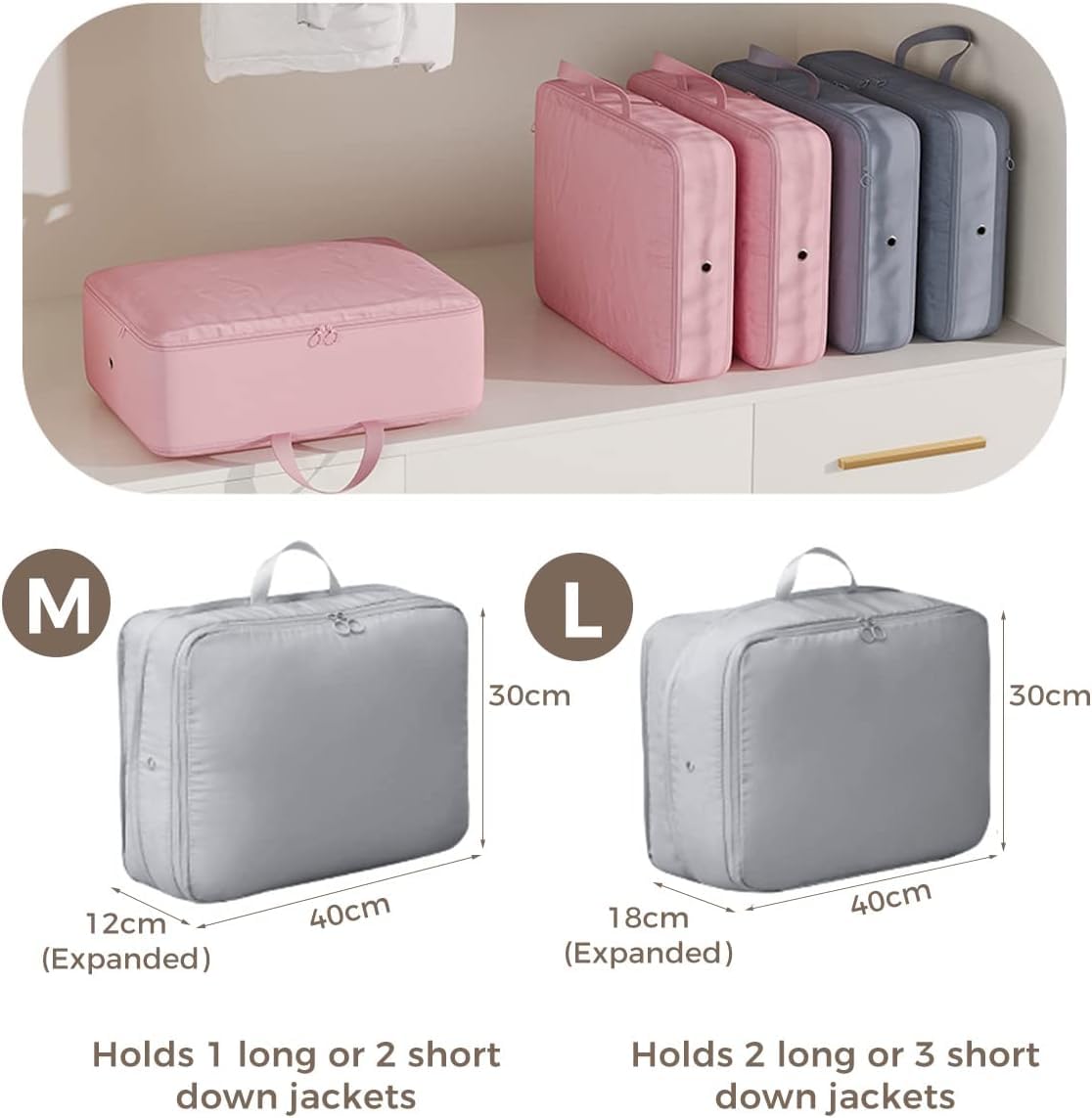 Compression Luggage Organizer Bag with More Storage Capacity
