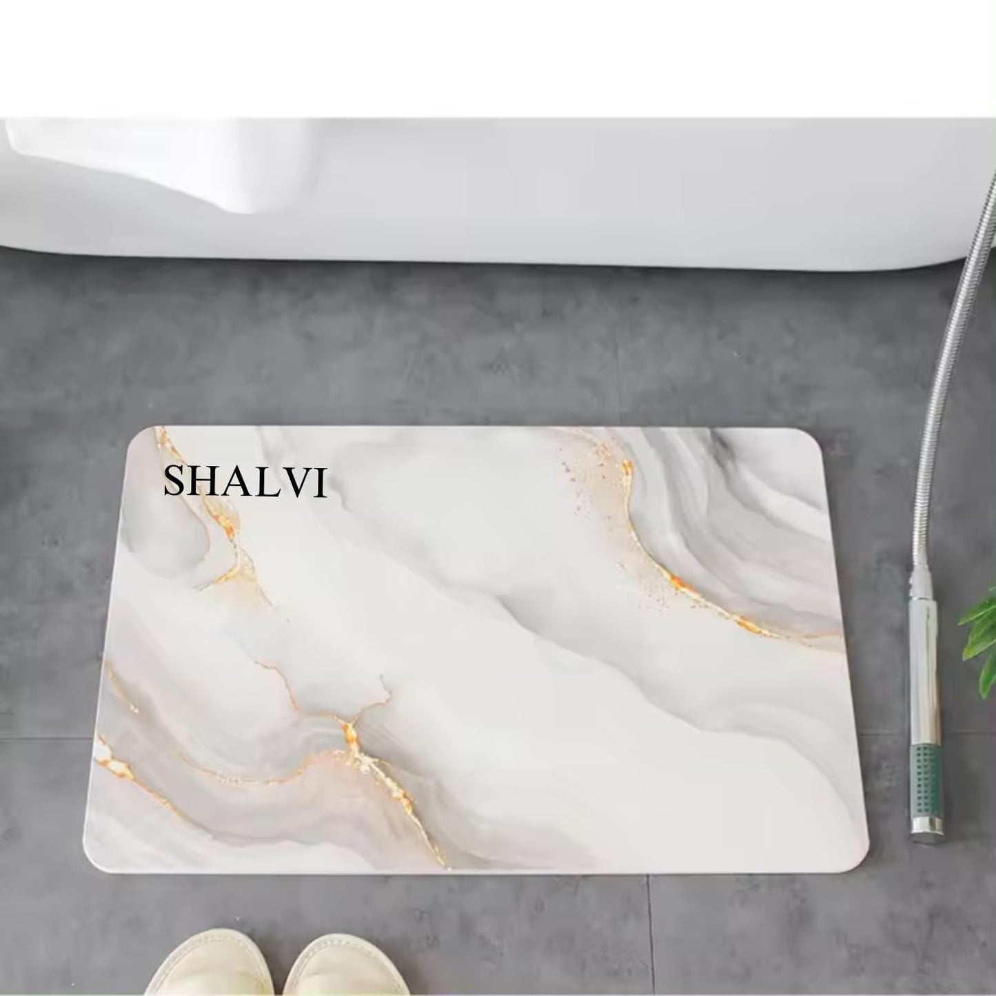 SHALVI Diatomaceous Stone Bath Mat