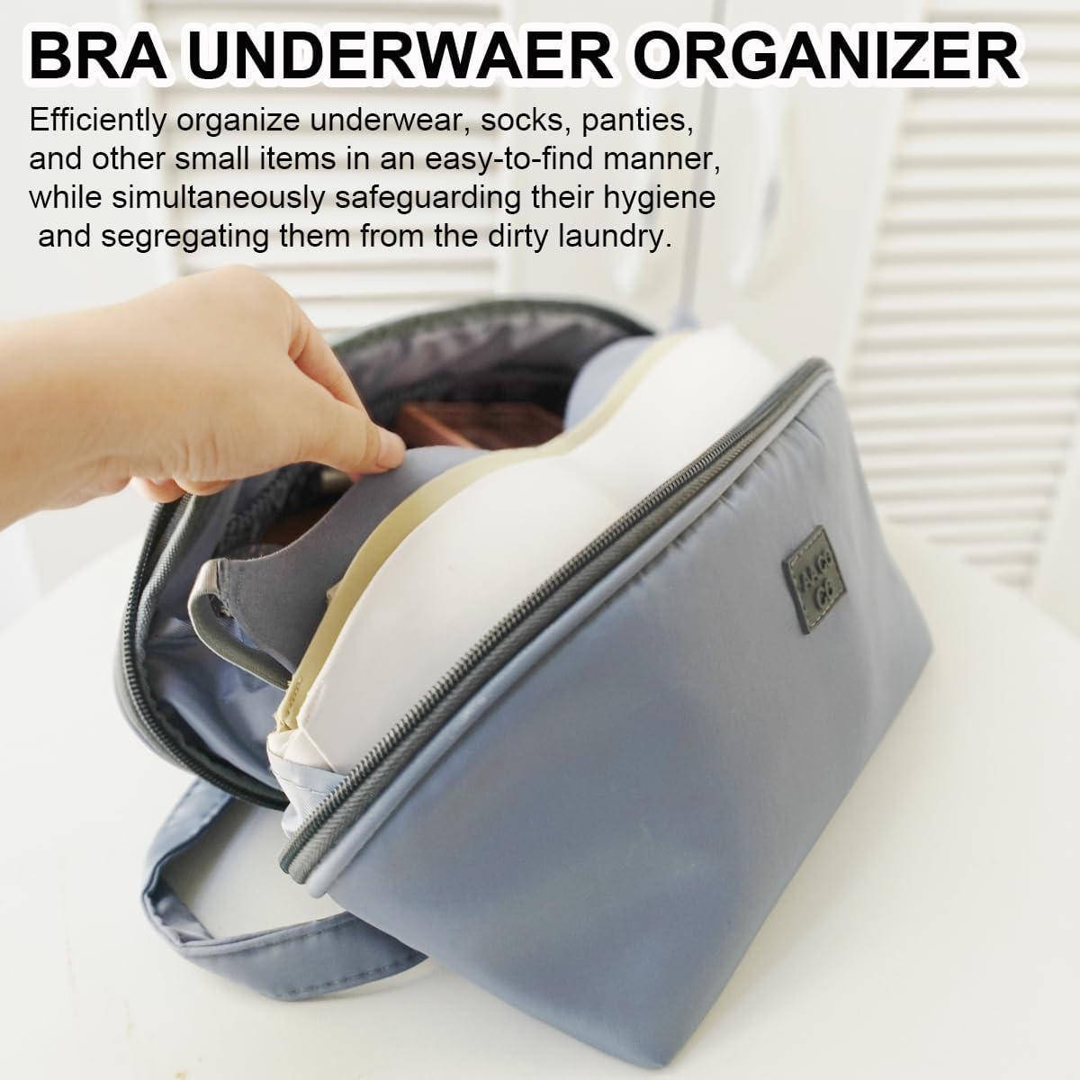 Women's Travel Lingerie & Makeup Organizer Bag