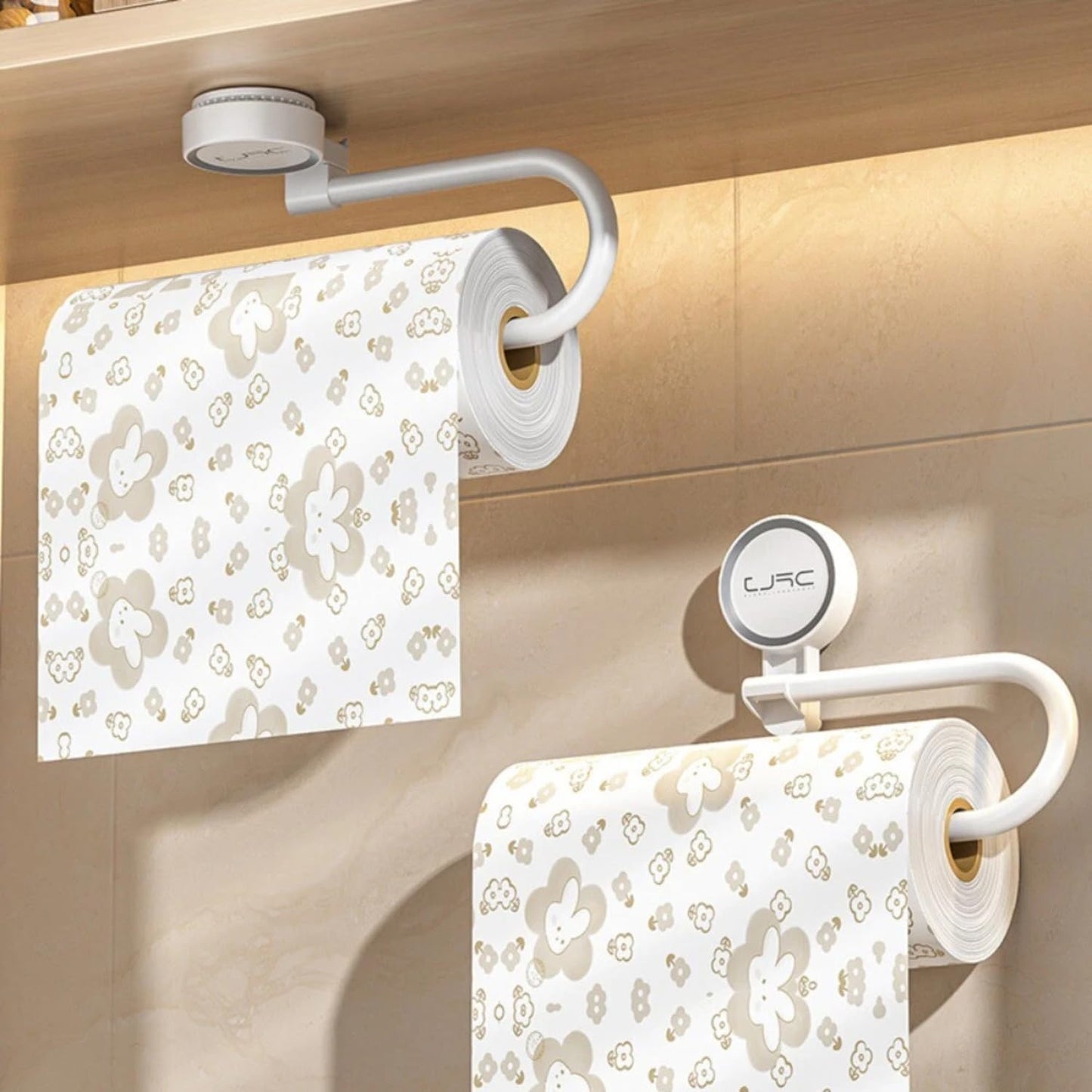 Suction Tiuuse Towel Holder One Push Installation White