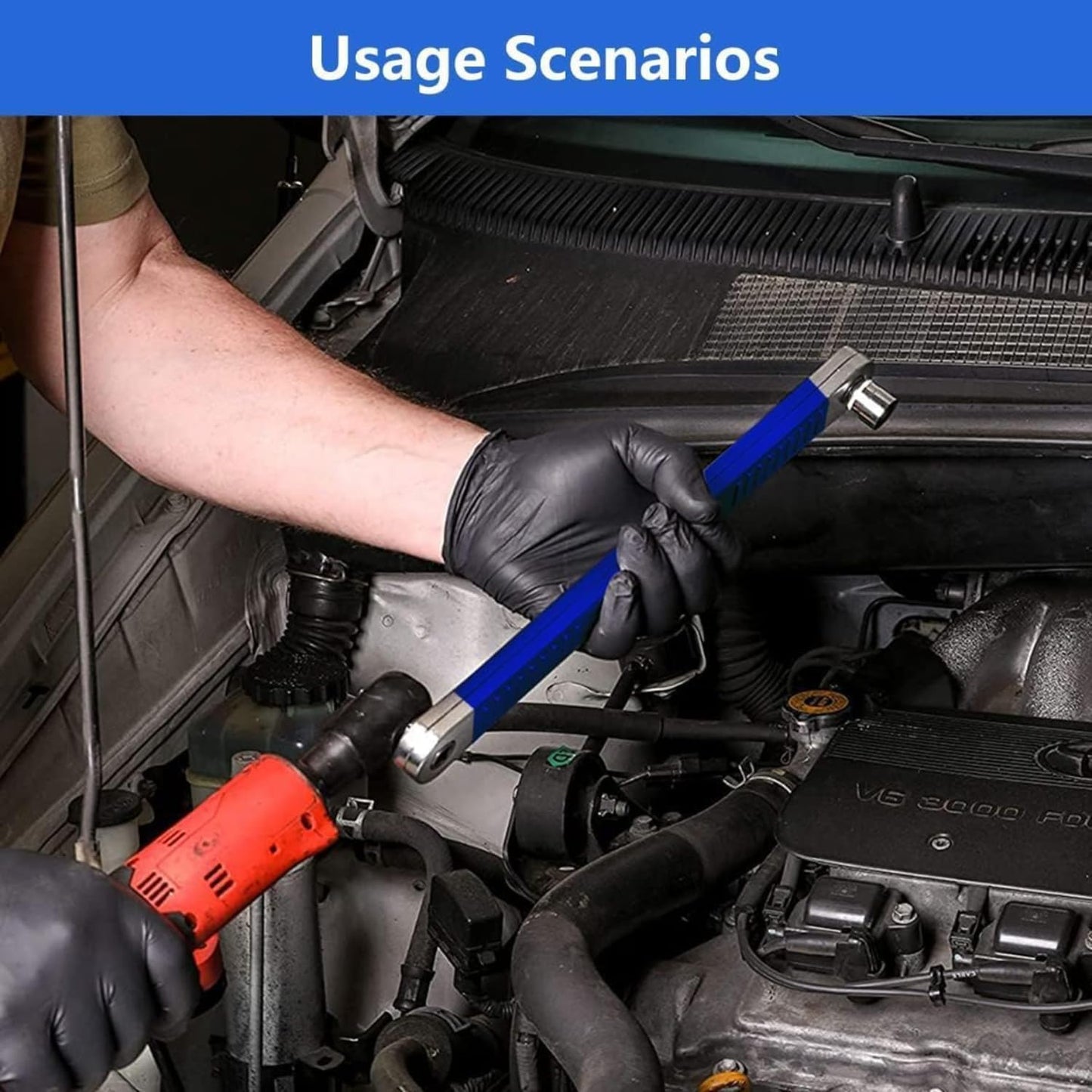 15-Inch Zero Degree Offset Extension Wrench