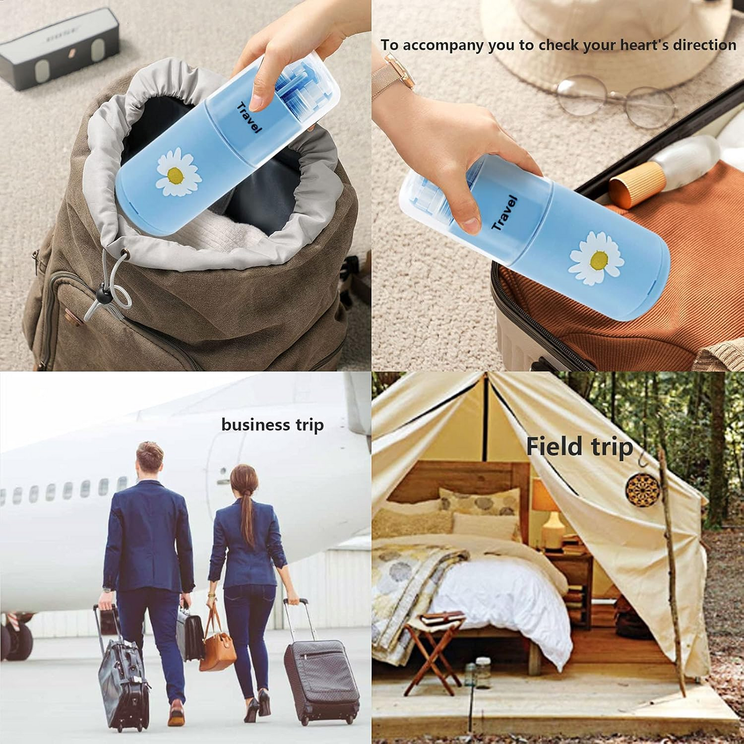 Travel Toothbrush Kit with Case and Cover