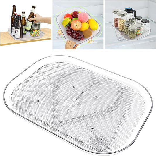 Kichen Rotating Fridge Organizer Tray