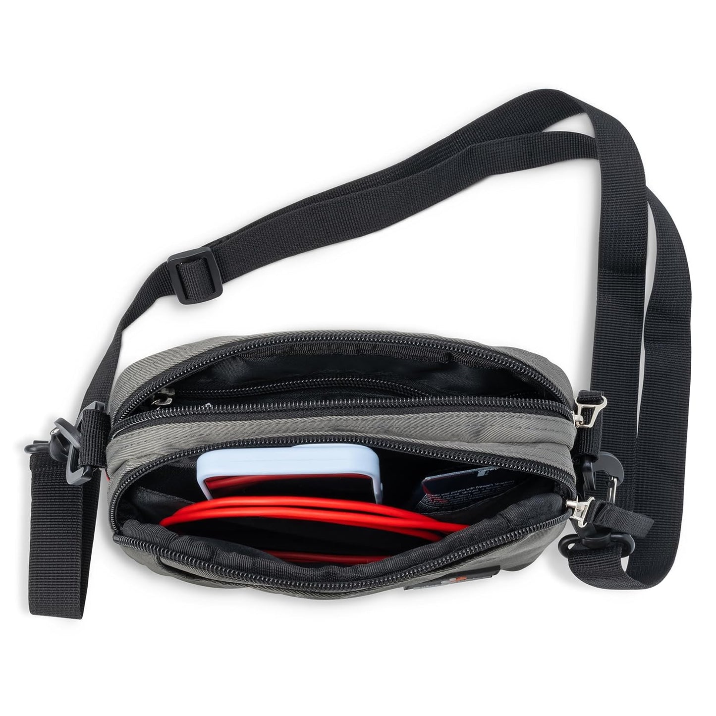 5 Pocket Sling Cross body Bag with Zip Closure