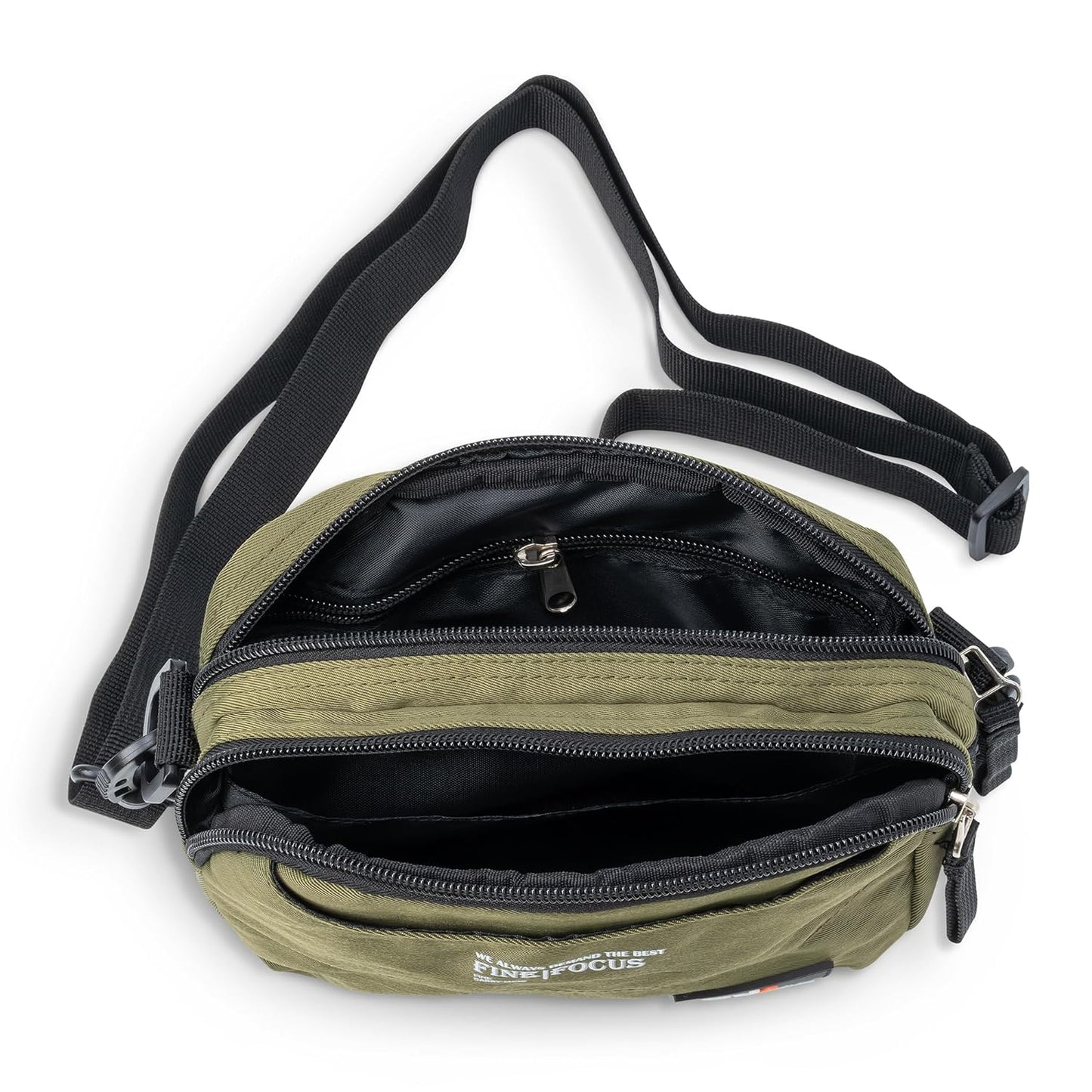 5 Pocket Sling Cross body Bag with Zip Closure