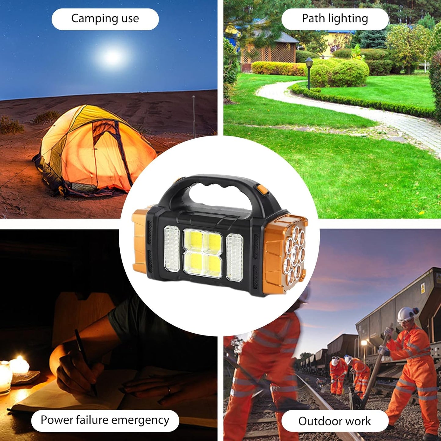 Portable Handy Flashlight with USB Charging