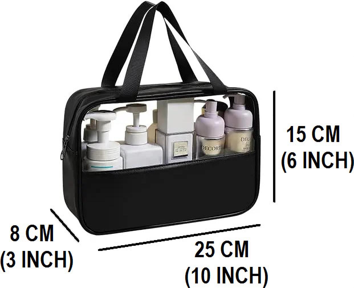 Portable Zippered Makeup Bag Cosmetics & Toiletries