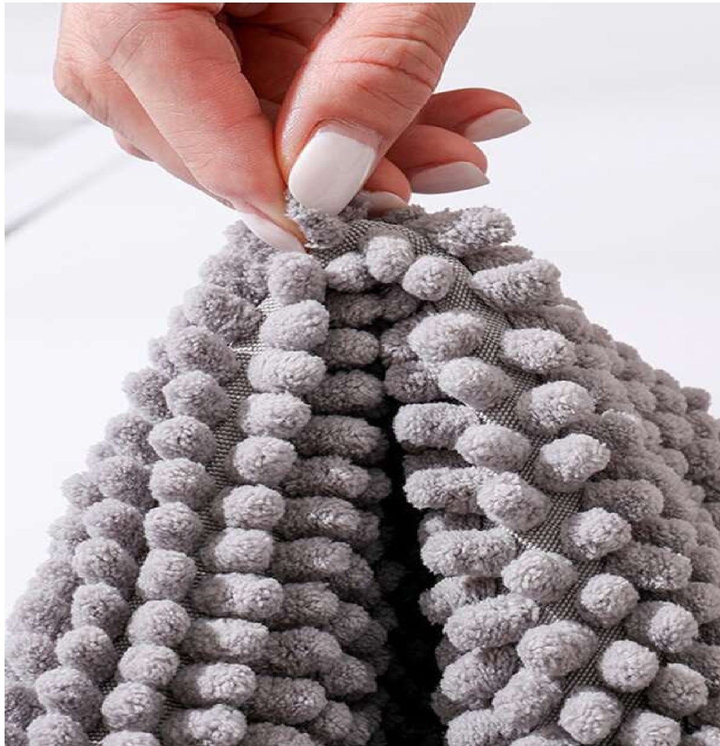 Home Mart Goods Soft Cozy Chenille Bath Mat Highly Absorbent Shower Mat Non  Slip Bathroom Rug