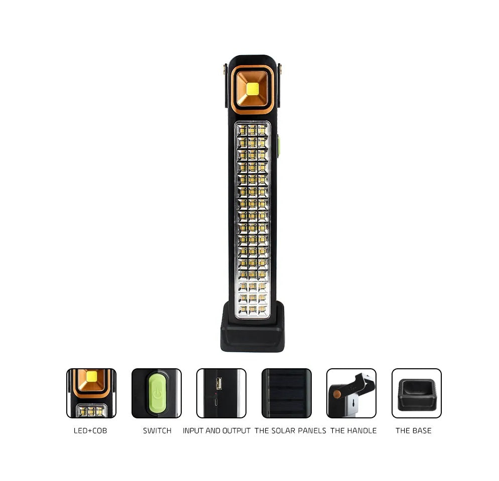 48 LED USB Rechargeable Battery Solar Light