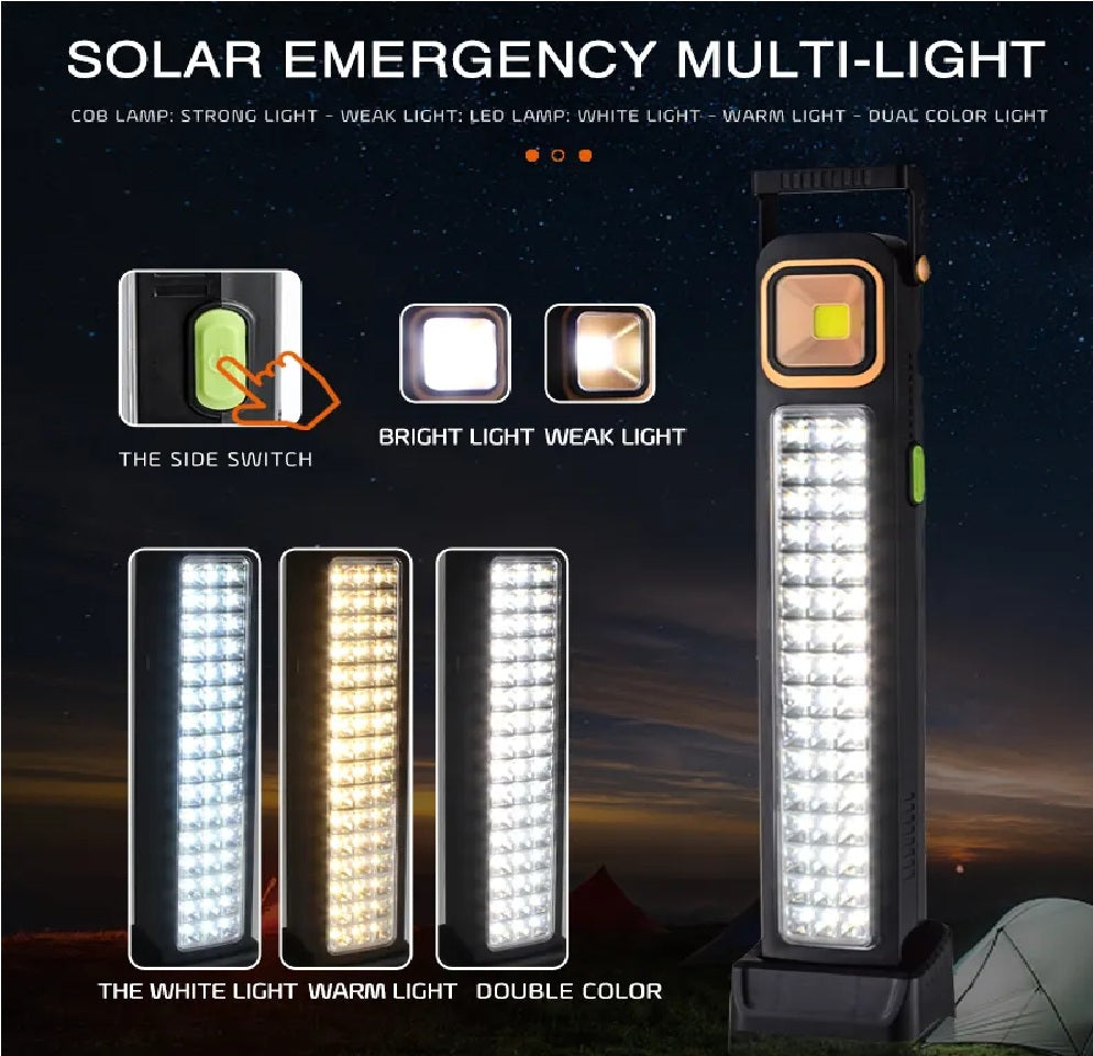 48 LED USB Rechargeable Battery Solar Light